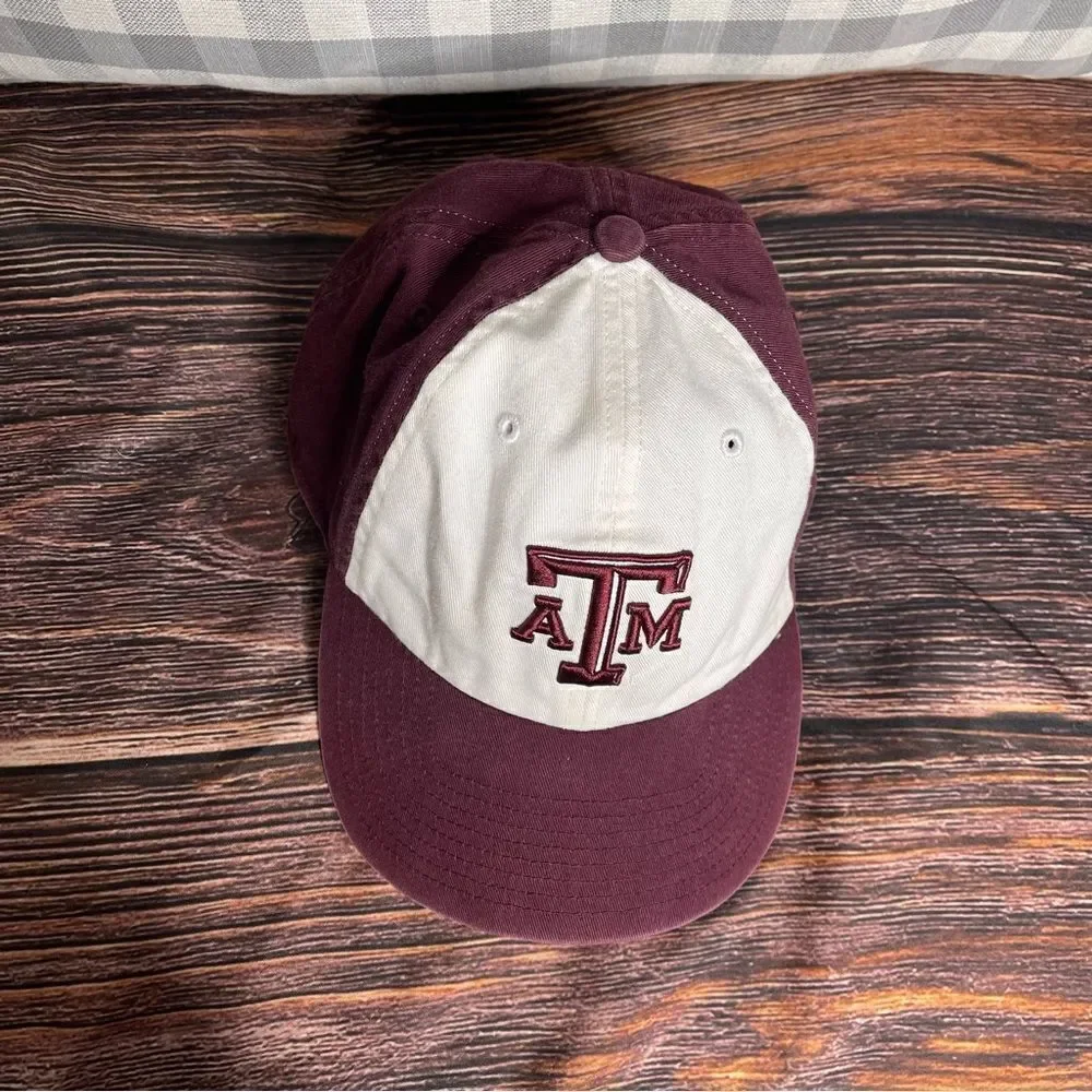 Texas A & M‎ Aggies Hat Ball Cap Fitted Adult Size Medium Maroon Football